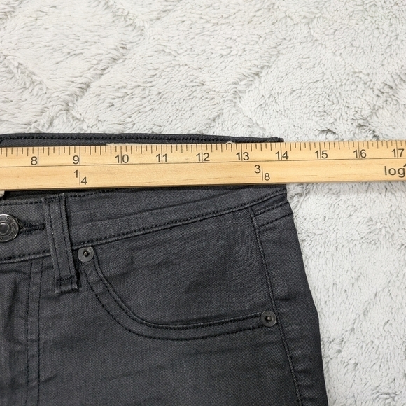 Rag & Bone Jeans Women's 27 Black Leggings Shoreditch Sleek Low-Rise 30” - Picture 3 of 10